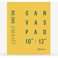 Jackson's : 100% Cotton Canvas Pad : Universal Primed : 380gsm : 10 Sheets : 10x12in