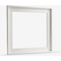 Jackson's : White Ready-Made Wooden Tray (Float) Frame for Canvas 40x40cm : 23mm Rebate : 10mm Face