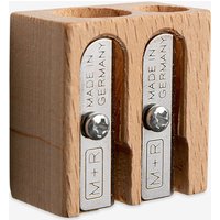 M+R : Wooden Double Hole Pencil Sharpener : For Colour and Graphite Pencils