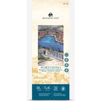 Magnani 1404 : PORTOFINO Watercolour Pad : 15 x 40cm : 6 x 15in : 300gsm : 140lb : 20 Sheets : Hot Pressed