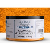 Roberson : Dry Pigment : Cadmium Yellow Middle PY37 : 100ml (90g) : Series 2