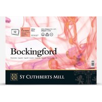 Bockingford : Glued Pad : 12x16in : 300gsm : 12 Sheets : Hot Pressed