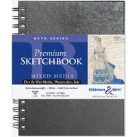 Stillman & Birn : Beta Sketchbook : 6 x 8in Wirebound 270gsm : Natural White : Cold Pressed / Rough
