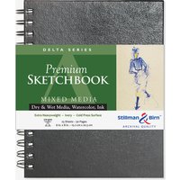 Stillman & Birn : Delta Sketchbook : 6 x 8in Wirebound 270gsm : Ivory : Cold Press : Not