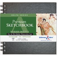 Stillman & Birn : Delta Sketchbook : 7 x 7in Wirebound 270gsm : Ivory : Cold Press : Not
