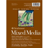 Strathmore : 400 Series : Mixed Media Pad : 300gsm : 6x8in : 15 Sheets : Vellum