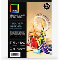 UART : Sanded Pastel Paper : 10 Sheet Pad : 9x12in (23x30cm) : 600 Grade