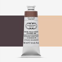 Charbonnel : Traditional Etching Ink : Warm Sepia : 60ml