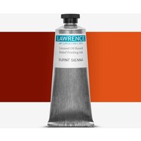 Lawrence : Original Linseed Oil Relief Ink : 75ml : Burnt Sienna
