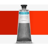 Lawrence : Original Linseed Oil Relief Ink : 75ml : Scarlet