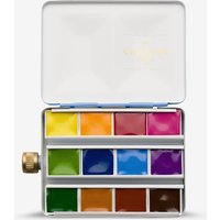 Charvin : Extra-Fine Artist Watercolour Paint : Pan : Water Tank Box : Royal Blue : 12 Colours