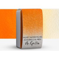 A. Gallo : Handmade Watercolour Paint : Full Pan : Hokkaido Orange