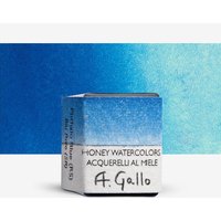 A. Gallo : Handmade Watercolour Paint : Half Pan : Phthalo Blue, RS
