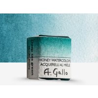 A. Gallo : Handmade Watercolour Paint : Half Pan : Deep Sea Green