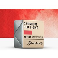 Jackson's : Artist Watercolour Paint : Half Pan : Cadmium Red Light