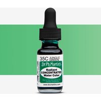 Dr. Ph. Martin's : Radiant Watercolour Paint Dye : 15ml : Jungle Green