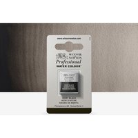 Winsor & Newton : Professional Watercolour : Half Pan : Ivory Black