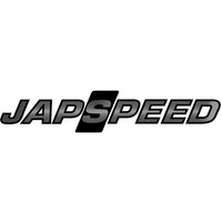 Japspeed Stickers - Chrome on Black
