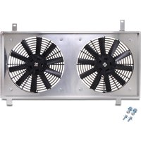 Universal Aluminium Radiator 11" Straight Blade Fan Shroud Kit