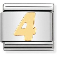 Nomination Classic Gold Number 4 Charm
