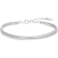 John Greed Signature Silver Multi Chain Charm Bracelet