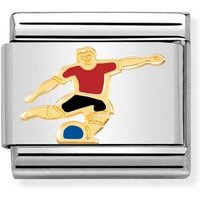 Nomination Classic Gold Soccer Player Charm