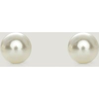 John Greed Signature Gold 8mm Pearl Stud Earrings