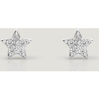 John Greed CANDY Sky Silver CZ Star Stud Earrings