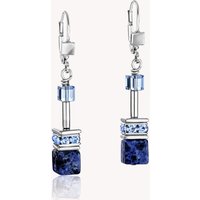 Coeur De Lion Precious Stones GEOCUBE Earrings Blue Tones with Sodalite