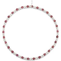 John Greed Signature Silver Full Garnet IMERAKI Bracelet