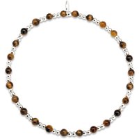 John Greed Signature Silver Full Tiger's Eye IMERAKI Bracelet