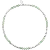 John Greed Signature Silver Green Jade Section IMERAKI Bracelet