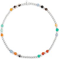 John Greed Signature Silver Multi Agate Trio IMERAKI Bracelet
