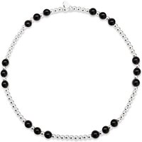 John Greed Sale Enjoy 50% Off the Signature Silver Onyx Trio Bracelet