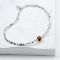 John Greed Signature Silver Sandstone August Birthstone IMERAKI Bracelet