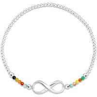John Greed Signature Silver Multi Agate & Infinity IMERAKI Bracelet