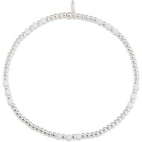 John Greed Signature Silver White Onyx Beaded IMERAKI Bracelet