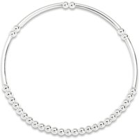 John Greed Signature Silver Medium Bead Noodle IMERAKI Bracelet