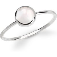 50% Off John Greed Signature Silver Round Mother of Pearl Ring for Her