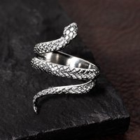 John Greed Deal Enjoy 52% Off the Signature Silver Oxidised Snake Ring