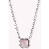 Coeur De Lion Elegance Necklace Rose Quartz October Birthstone