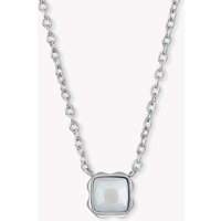 Coeur De Lion Elegance Necklace White Quartz April Birthstone