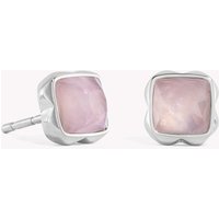 Coeur De Lion Elegance Earrings Rose Quartz October Birthstone