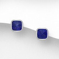20% Discount on John Greeds Signature Silver Lapis Lazuli Square Studs
