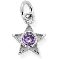 ChloBo Silver June Alexandrite CZ Birthstone Mini Star Pendant
