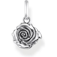 Thomas Sabo Sterling Silver Sterling Silver Midnight Rose Pendant PE982-637-21 – Signature - Sterling Silver