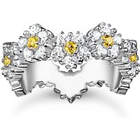 THOMAS SABO Silver Multiple Lovely Daisy CZ Ring