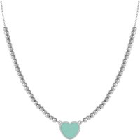 Nomination Emosfere Green Heart Beaded Stainless Steel Necklace