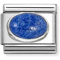 Nomination Classic Silver Oval Lapis Lazuli Charm