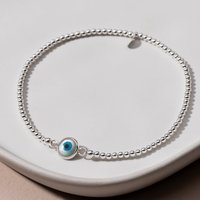 John Greed Signature Silver Evil Eye IMERAKI Bracelet